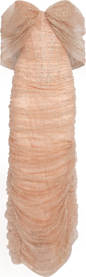 Sandra Mansour Tulle Draped La Rose Gown