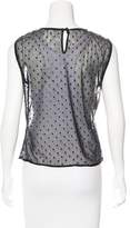 Thumbnail for your product : Philosophy di Alberta Ferretti Patent-Accented Sleeveless Top