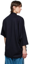 Thumbnail for your product : Lanvin Navy Asymmetric Polo