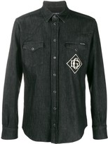 Thumbnail for your product : Dolce & Gabbana Embroidered Logo Denim Shirt