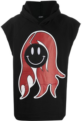 Raf Simons Smiley Patch Sleeveless Hoodie - ShopStyle