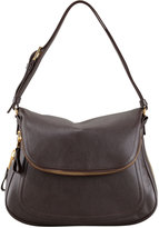 Thumbnail for your product : Tom Ford Jennifer Medium Leather Shoulder Bag, Brown