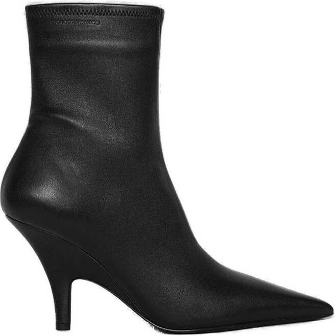 Alexander Wang Nova 105 Ankle Boots Leather - Black - ShopStyle