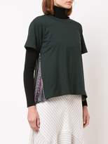 Thumbnail for your product : Sacai pleat insert T-shirt