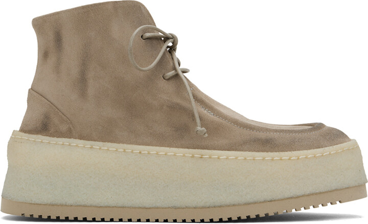 Marsèll Gray Parapana Lace Up Ankle Boots