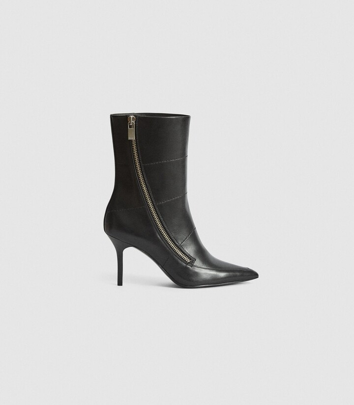 reiss leather boots