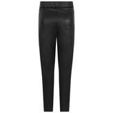 Thumbnail for your product : GUESS GuessGirls Black Faux Leather Trousers
