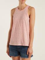 Thumbnail for your product : Frame Striped Linen Jersey Tank Top - Womens - Red White