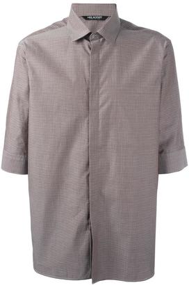 Neil Barrett border short sleeved shirt - men - Cotton - 42