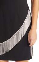 Thumbnail for your product : Eliza J Crystal Fringe Sleeveless Sheath Dress