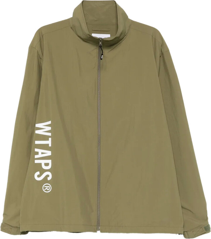 WTAPS Logo-Print Windbreaker