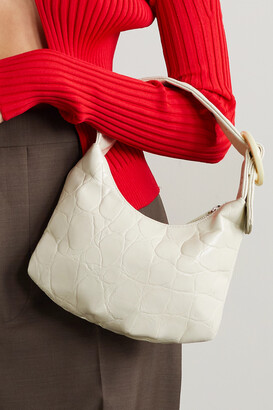 Gu_de Lisa Small Croc-effect Leather Shoulder Bag