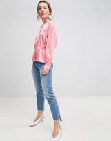 Thumbnail for your product : MBYM Satin Button Front Blouse