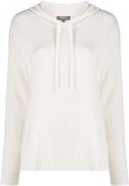 Thumbnail for your product : N.Peal Sequin Hooded Cashmere Sweater
