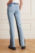 Thumbnail for your product : ANDERSSON BELL Shirley Patchwork High-rise Bootcut Jeans - Mid denim