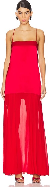Shona Joy Moraya Dropped Waist Maxi Dress