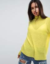 Thumbnail for your product : ASOS Design Jumper with High Neck in Mohair Blend
