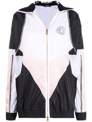 Versace Greca logo-trim lightweight jacket
