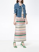 Thumbnail for your product : Rosie Assoulin Ribbon Rainbow stripe skirt