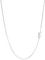 Thumbnail for your product : KC Designs Diamond Side Initial E Necklace in 14K White Gold, .07 ct. t.w.