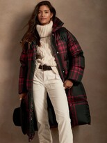 Thumbnail for your product : Banana Republic Plaid Water-Repellent Long Puffer Coat