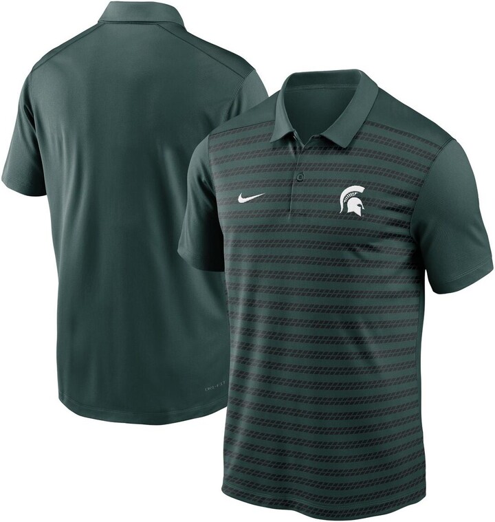 Nike Men's Green Michigan State Spartans 2024 Early Season Coaches Sideline Performance Polo