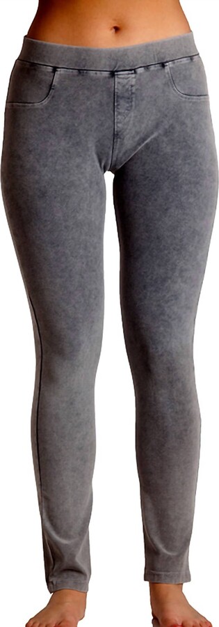 French Kyss Mid Rise Leggings In Light Gray - ShopStyle