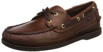 Sebago Mens Schooner Waxed Leather Docksides Boat Shoes Gum 7.5 US