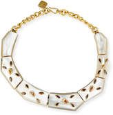 Thumbnail for your product : Ashley Pittman Malkia Light Horn & Crystal Collar Necklace