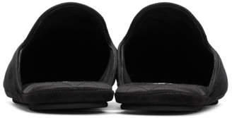 Dolce & Gabbana Black Velvet Slip-On Loafers