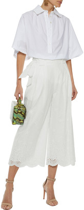 Raoul Embroidered Cotton-gauze Culottes