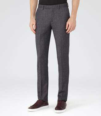 Reiss Paniche Checked Tailored Trousers