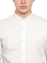 Thumbnail for your product : Balmain Embroidered Light Cotton Canvas Shirt