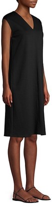 Eileen Fisher V-Neck Jersey Knit Dress