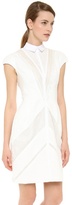 Thumbnail for your product : J. Mendel Collared Cap Sleeve Dress