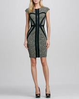 Thumbnail for your product : Erin Fetherston Corrine Cap-Sleeve Herringbone Dress