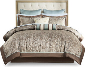 Wovilo 12 Piece Comforter - Include Cotton Sheets Elegant Paisley Taste For Appeasing