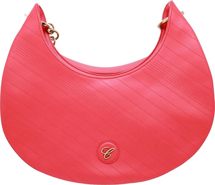 Chopard Happy Sport Quilted Leather Hobo Bag In Red 95000-1211