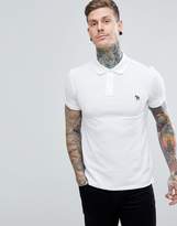 Thumbnail for your product : Paul Smith Slim Fit Zebra Logo Polo In White
