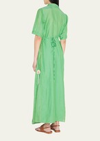 Thumbnail for your product : Thierry Colson Betty Embroidered Maxi Dress