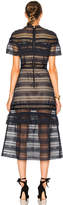 Thumbnail for your product : Self-Portrait Drape Shoulder Midi Dress