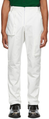 Spencer Badu White Twill Cargo Pants