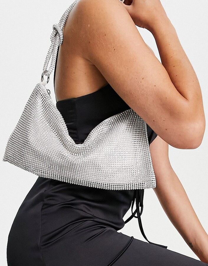 Ego shoulder bag in silver mesh chainmail ShopStyle