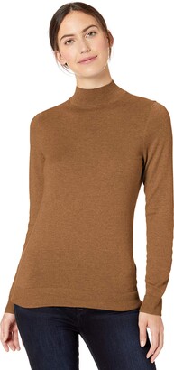 Amazon Essentials Lightweight Mockneck Sweater Light Indigo Heather