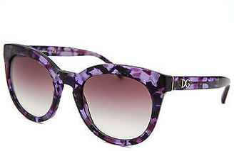Dolce & Gabbana DG4249-2912-8H-50 Women's Round Translucent Purple Marble