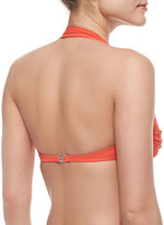 Thumbnail for your product : Norma Kamali Bill Halter Bra-Style Swim Top