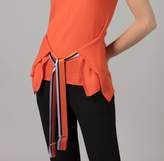 Thumbnail for your product : Amanda Wakeley Sleeveless Cashmere Wrap Top in Clementine