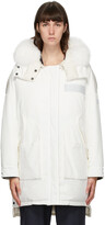 Thumbnail for your product : Army by Yves Salomon Yves Salomon - Army Reversible White Down Doudoune Coat