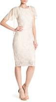 Thumbnail for your product : Marina Lace Ruffle Popover Dress