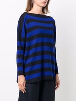 Thumbnail for your product : Daniela Gregis Slouchy Striped Wool Jumper